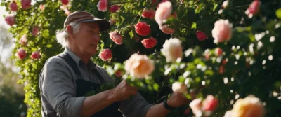 Découvrez la méthode secrète pour une floraison éclatante : Taille légère des rosiers grimpants